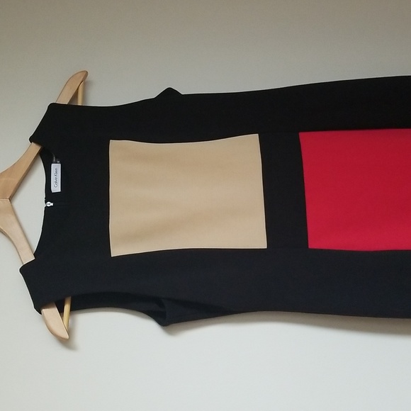 Calvin Klein colorblock dress - Picture 1 of 5
